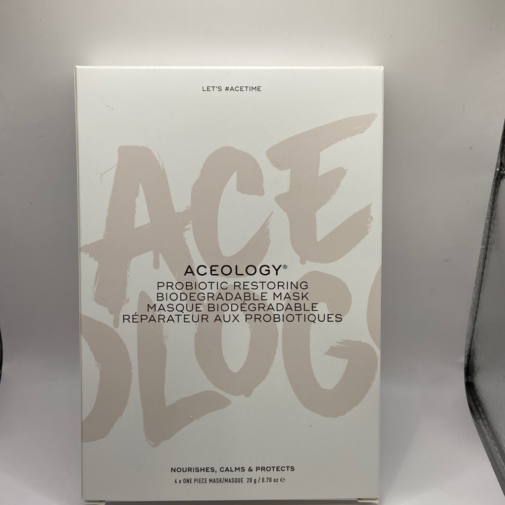NWOT Aceology Probiotic Restoring, biodegradable mask